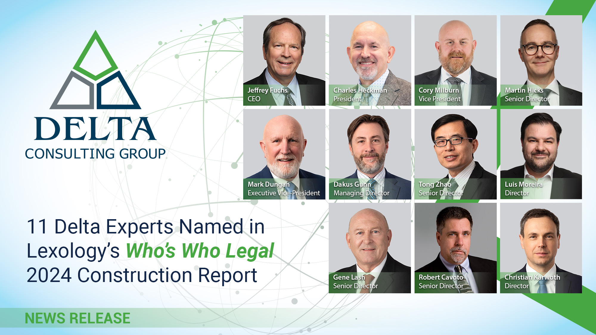 11 Delta Experts Named in Lexology’s Who’s Who Legal 2024 Construction Report