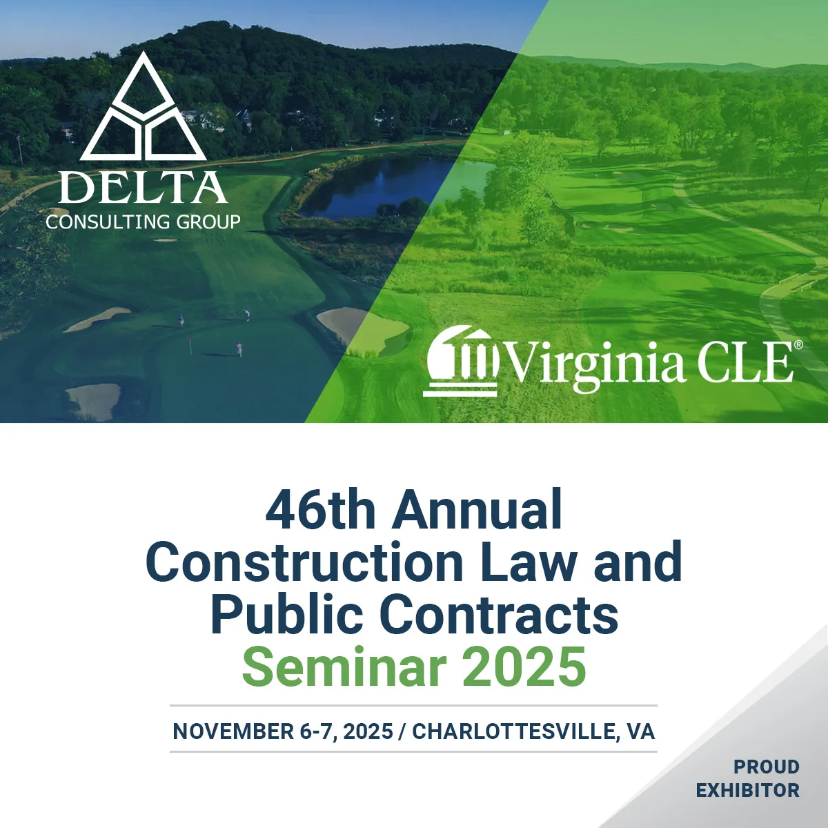 Virginia CLE and the Virginia State Bar’s Construction Law and Public Contracts Section will be co-hosting the 46th Annual Construction Law and Public Contracts Seminar November 6 and 7, 2025