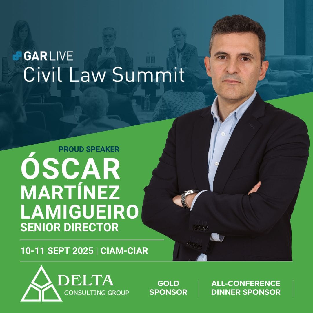 Delta Consulting Group is proud to support the 2nd edition of the GAR Live: Civil Law Summit as a Gold Sponsor.