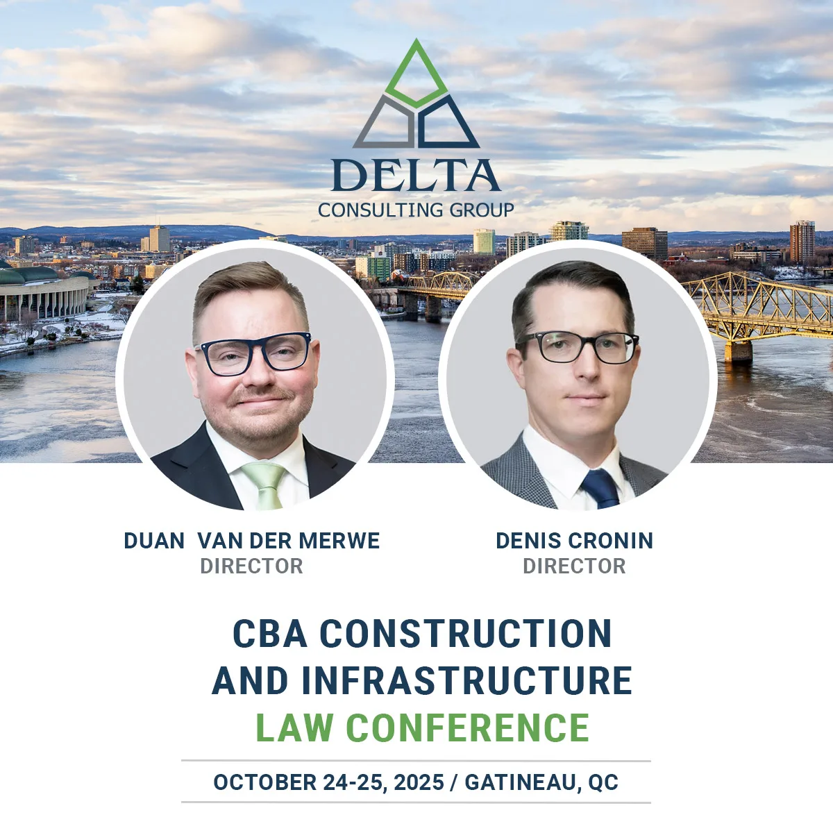 CBA Construction and Infrastructure Law Conference Oct. 24-25, 2025 Gatineau QC