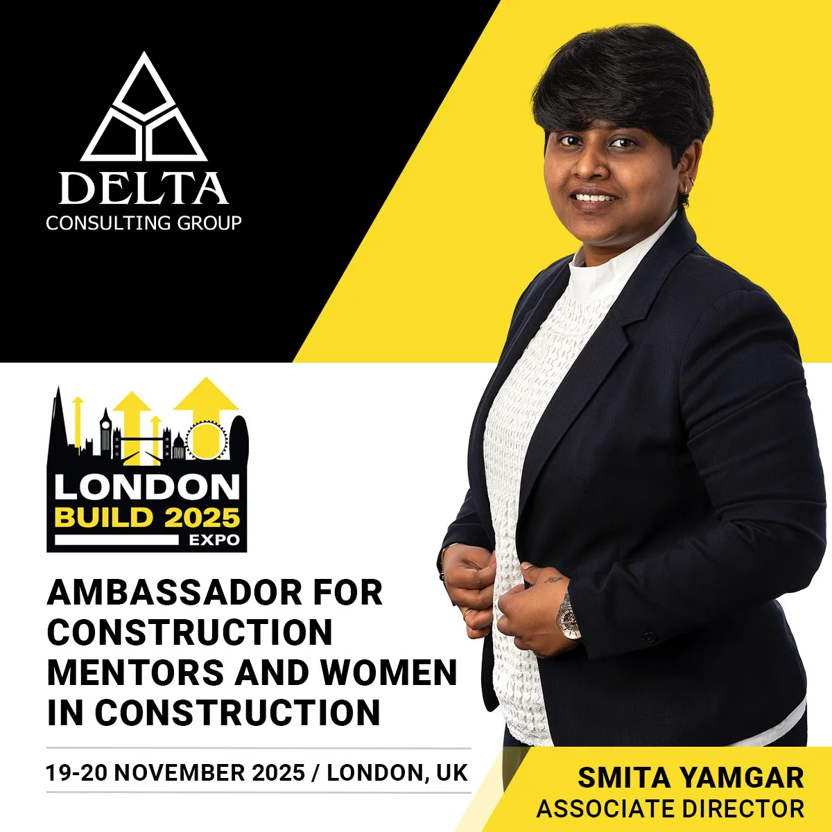 Ambassador for Construction Mentors and Women in Construction at London Build Expo 2025