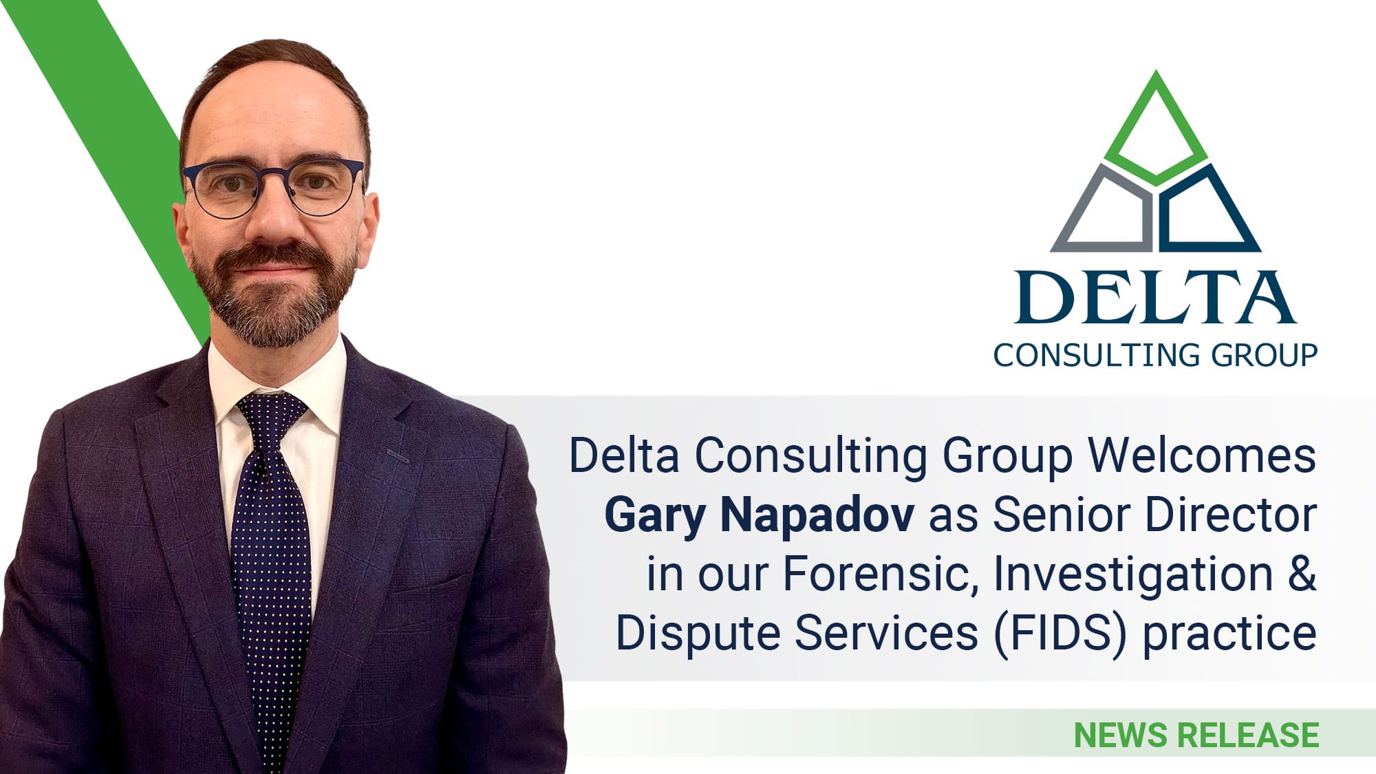 Delta Consulting Group Welcomes Gary Napadov as Senior Director