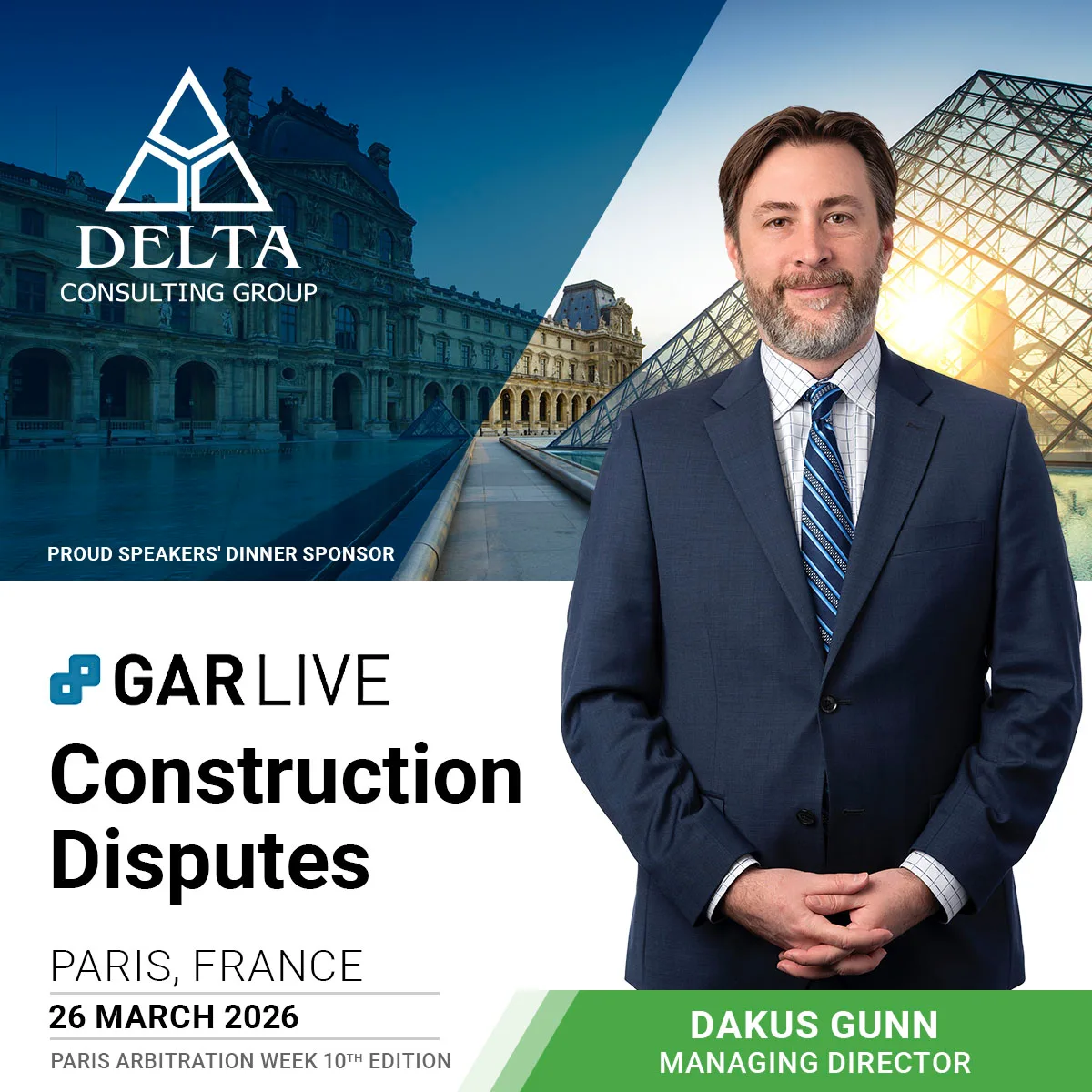 GAR Live: Construction Disputes – Paris Arbitration Week 2026